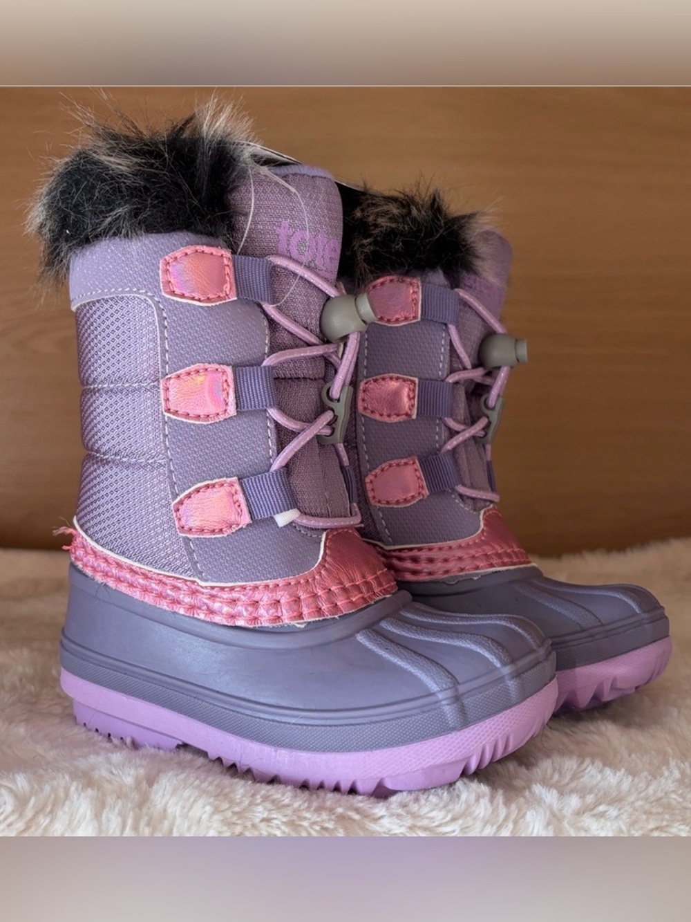 ✨$34✨Totes•Girls’ Lil Kerri Toddler Winter Boots | Lilac | 6T